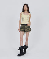 CONY HEART GRAPHIC RIB TANK TOP / BUTTER YELLOW