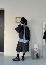 POCKET SUEDE BLOUSON