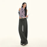 American Lettering Wide-Leg Sweatpants