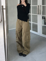 ワークローライズカーゴパンツ (2 colors)