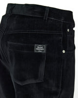 ベルベットデニムフレアフィットパンツ(BLACK)