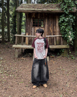 スタミューンプリントラグラン半袖Tシャツ