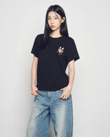 25FW WOMAN FUZZY BEAR SHORT SLEEVE T-SHIRT