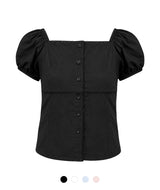 Greta Square Puff Blouse