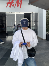 [ Self-made ] シグネチャーエッセンシャルオーバーフィットプレーンロングスリーブTシャツ