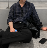 Cali Herringbone Semi Overfit Check Shirt