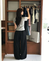 [MADE] Dot, Pintack Wide Pants