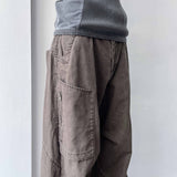 レトロ ウォッシュド シルエット カーゴパンツ