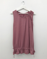 Waffle string sleeveless top (4color) 