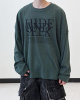 ヒドシックオーバーサイズニットロングスリーブTシャツ