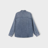 [ASCLO MADE] Tencel Indigo Washed Check Shirt