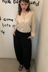 TWO-TUCK JOGGER PANTS_BLACK