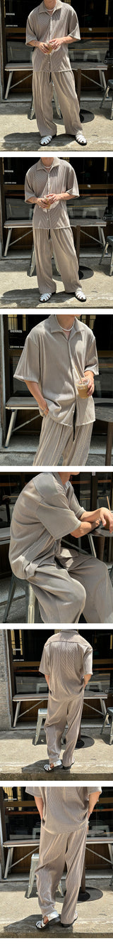 [BEST][SET UP가능] Multi pleats pants(4color)