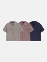 Syd Cropped Check Shirt