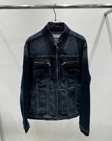 LaPett Vintage China Neck Denim Jacket