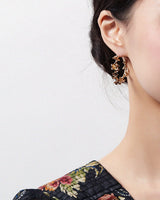Garden Medium Hoop Earrings Gold