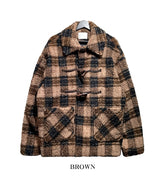 Oted Check Double Coat