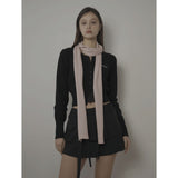 STITCH SLIM MUFFLER-PINK