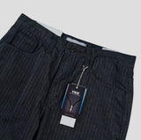 Chase Herringbone Wide Denim Pants
