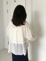 エアリーシェルシースルーシャツ (7c)