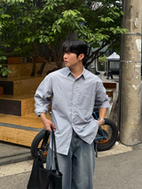 ハーゲンストライプシャツ
