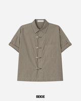 バックル ショートスリーブ シャツ