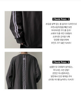 Football Two-Line Loose Fit Sweatshirt
