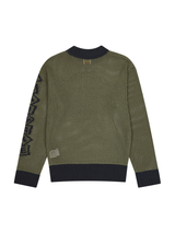 マルチスカルメッシュニット (OLIVE/NAVY)