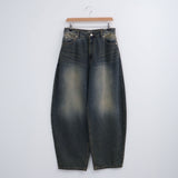 Curved Printing Balloon Pants