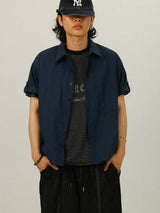 DEE Crop Roll-up Half Work Shirts
