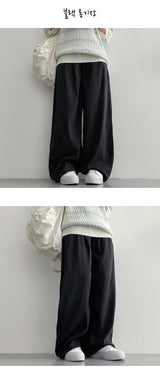 [Short, Basic, Long] [S~2XL] Robit サマーワイドピンタックデニムパンツ