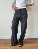 low straight slacks