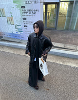 No.0946 DT レザーハーフコート