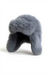 Soft Black Fur Earflap Hat