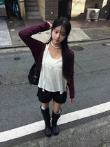 Meon Lace V-Neck Flare T-Shirt