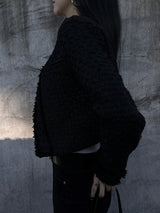 cropped tweed jacket (2color)