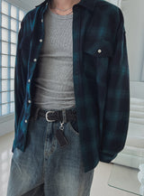 Bully western checked shirt