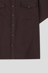 Beam Western Check Cropped Shirt