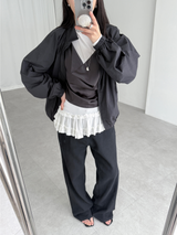 balloon shirring wind jumper