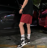 Liu Washing Cotton Banding Shorts