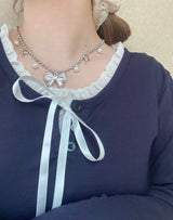 ribbon bbb necklace