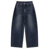 BTB : POEM PINTUCK BALLOON JEANS [STEEL BLUE]