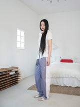 DOODLE CURVED PANTS (PURPLE)