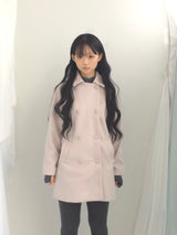 Raglan A-line coat