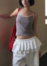 PLEATS SKIRT BELT