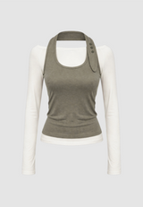 Lea Halter Layered Slim Top
