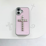[MADE]pink stud cross case