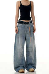 Textured Blue Blade Jeans