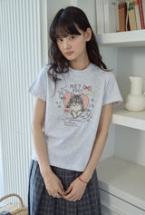 26SS★ ミユキャットクロップ半袖Tシャツ