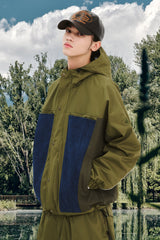 UNUSUAL HOODED JACKET KHAKI